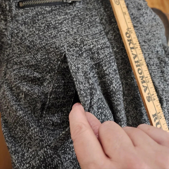 Ambiance Jacket Gray Black Women's Large Cotton Blend Full Zip 4 Pockets - Picture 6 of 9